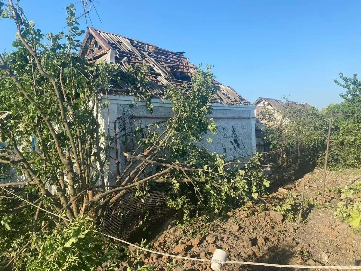 Aftermath of a strike on the Dnipro region. Photo: regional Governor Serhiy Lysak / Telegram
