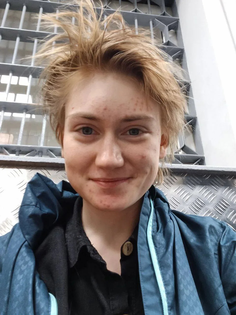 Dasha’s selfie from the police van on 24 February 2024.