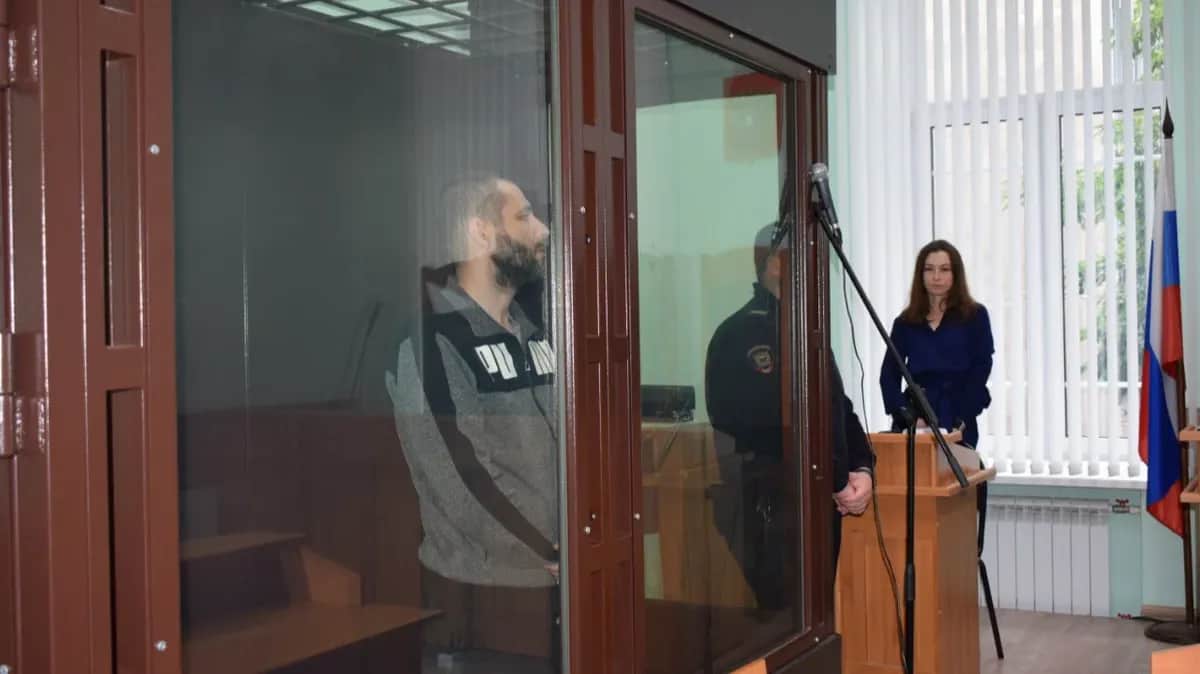 Алексей Кочетков в зале заседания суда. Фото: Telegram