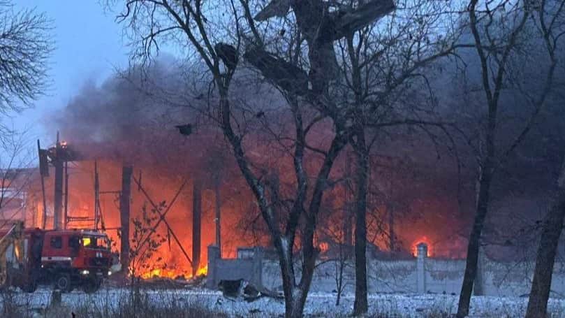 Aftermath of the Russian missile strike in the Dnipropetrovsk region / Telegram / Serhiy Lysak