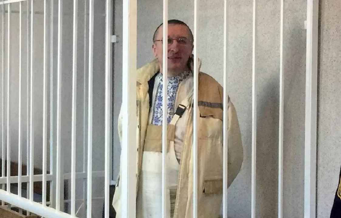 Алесь Пушкин в зале суда. Фото: sputnik.by