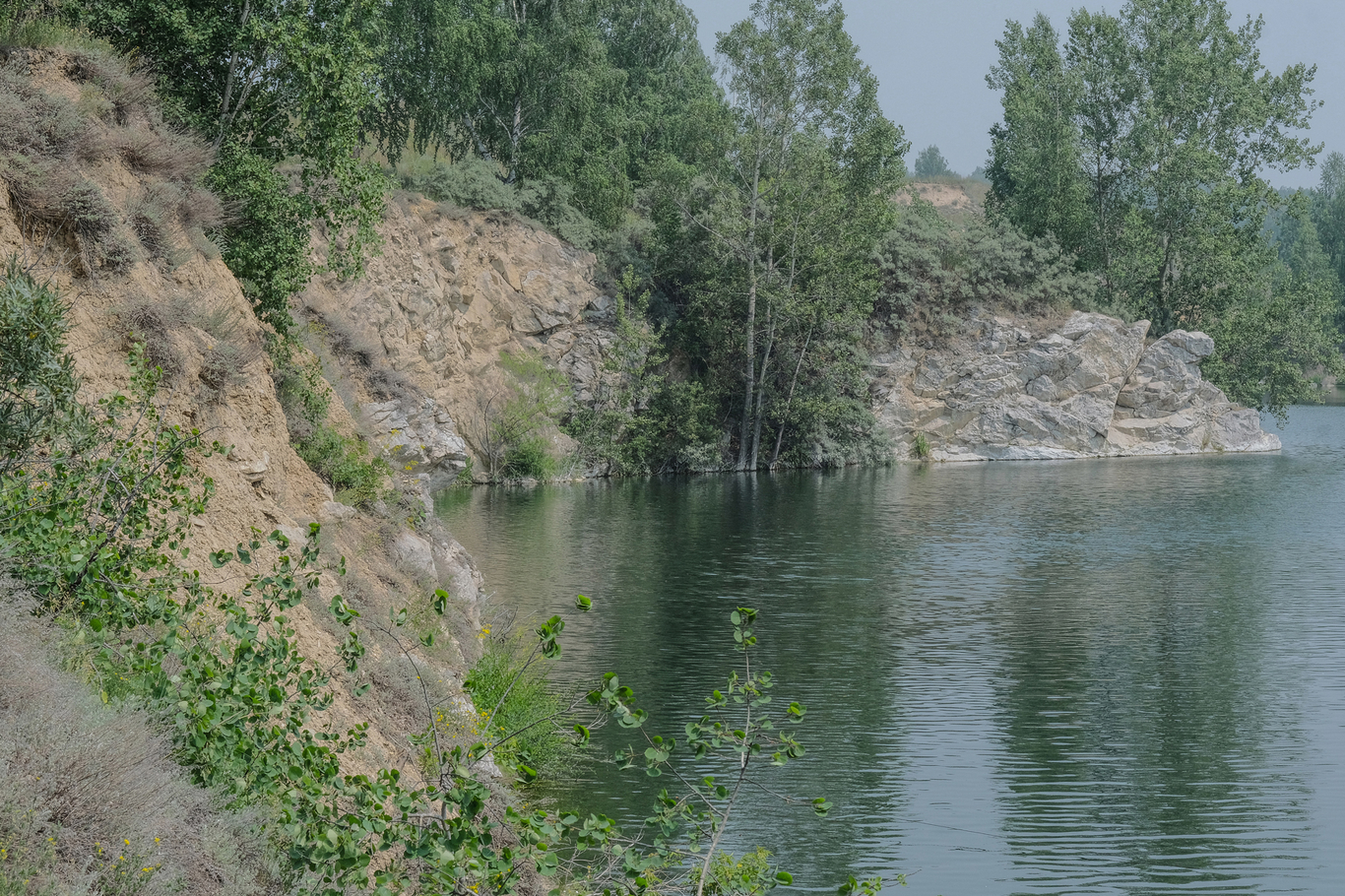 Затопленный карьер, где работали заключенные ОЛП-4, Ложок. Фото: «Ветер»