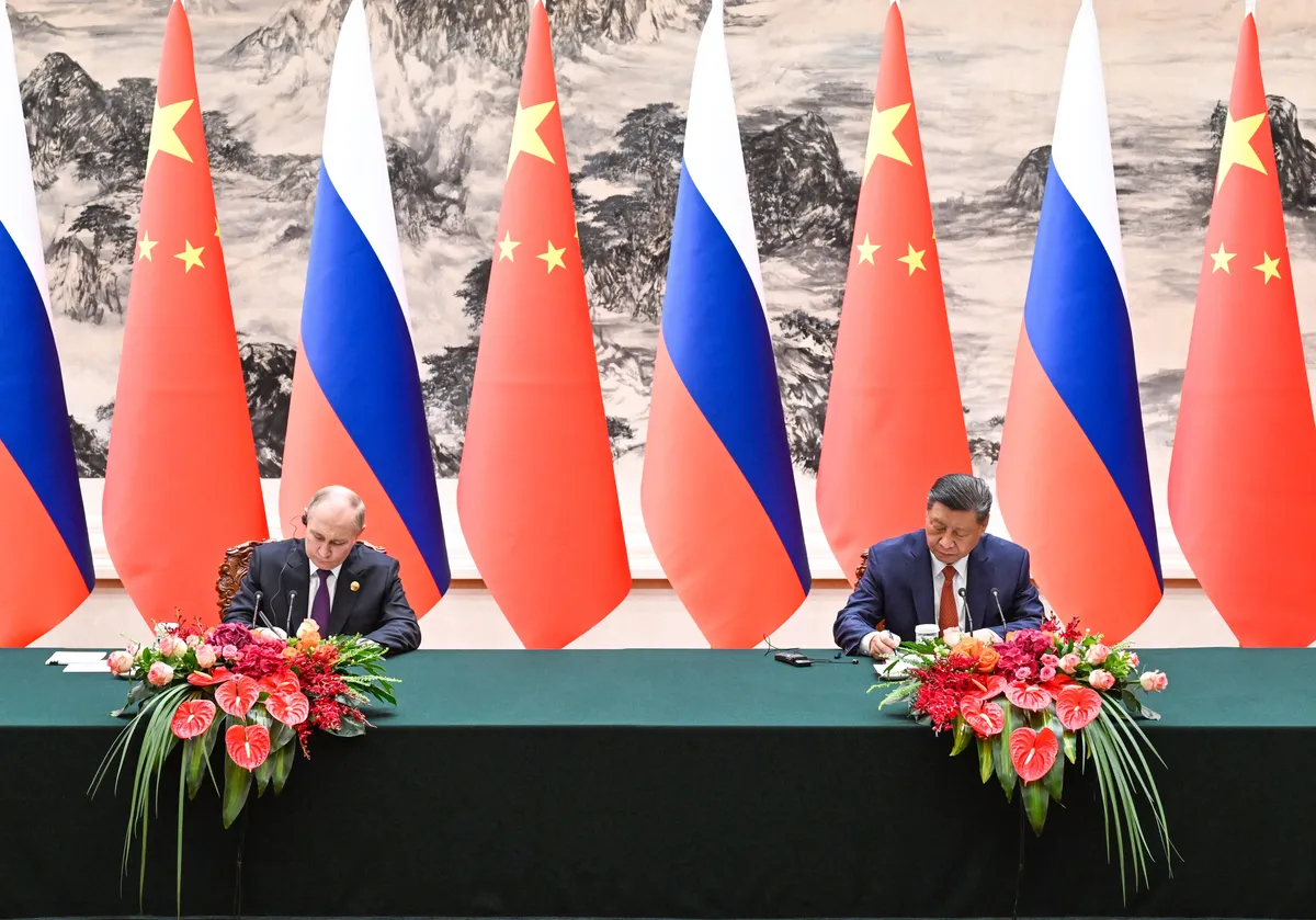 Vladimir Putin visits China, 16 May 2024. Photo: XINHUA / RAO AIMIN