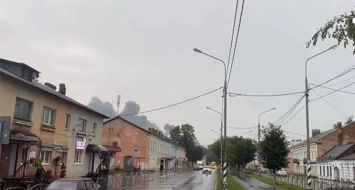 The smoke near the alleged fire. Photo: social media