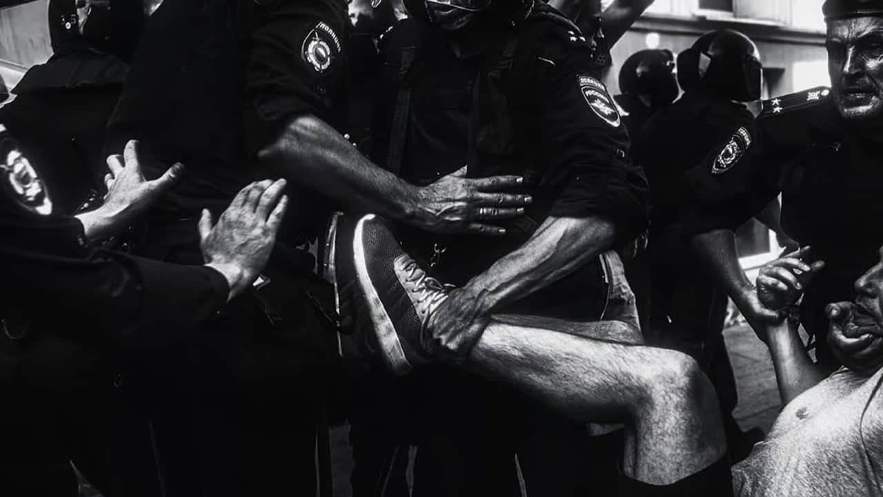 Arrests at a protest rally in Moscow, 27 July 2019. Photo: Vlad Dokshin