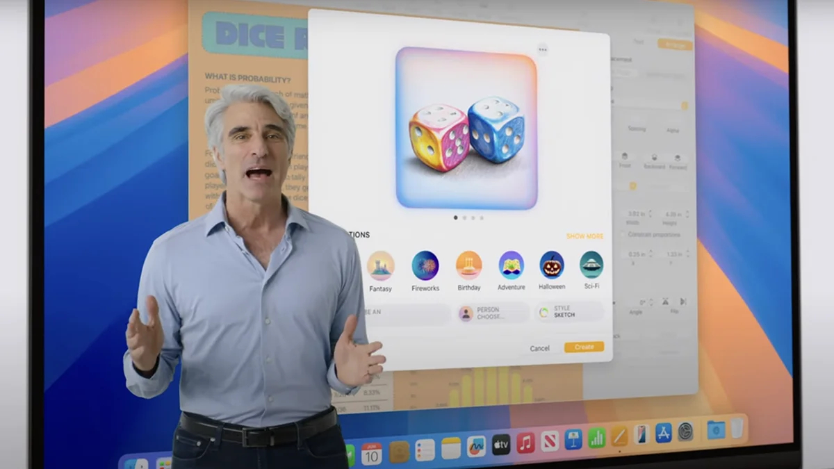 Скриншот из официальной презентации WWDC24 introducing Apple Intelligence. Источник: Youtube-канал Apple