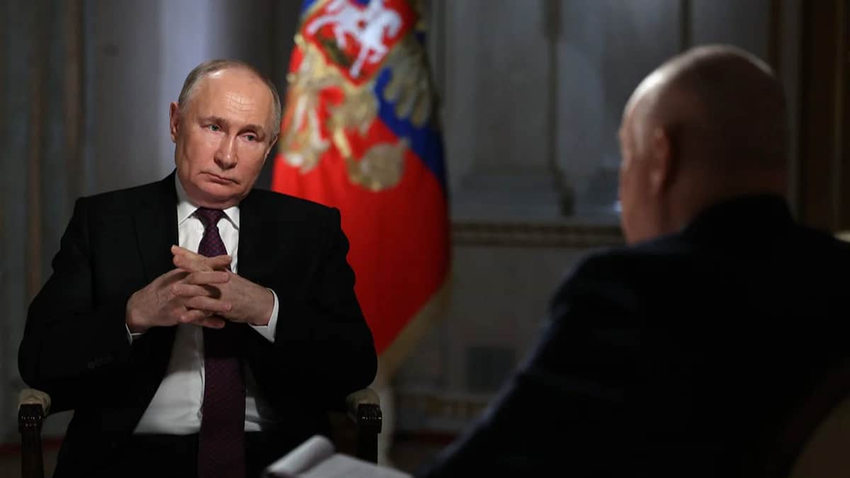 Интервью Владимира Путина Дмитрию Киселёву. Фото: Kremlin