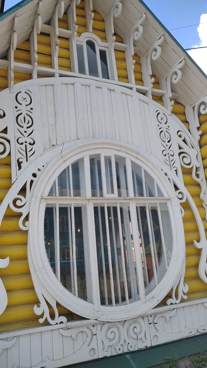 Жемчужина кимрского деревянного модерна — теремок Лужиных. Фото: Елена Косова, специально для «Новой газеты Европа»