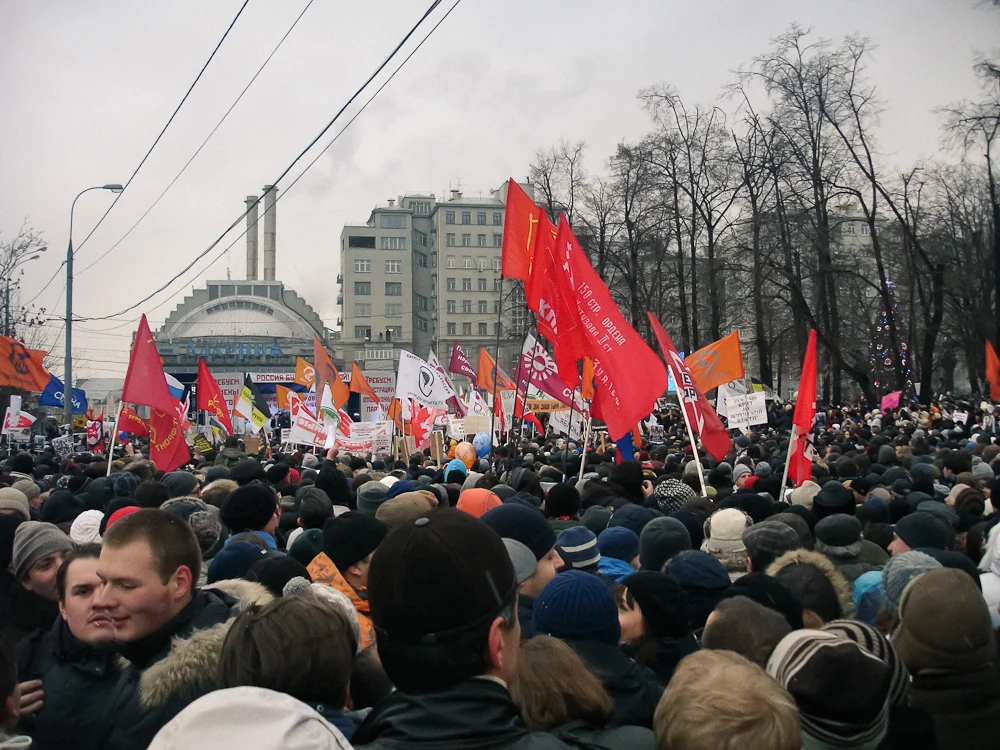 Rally in Bolotnaya Square in Moscow, 2011. Photo: Wikimedia Commons , CC BY-SA 3.0