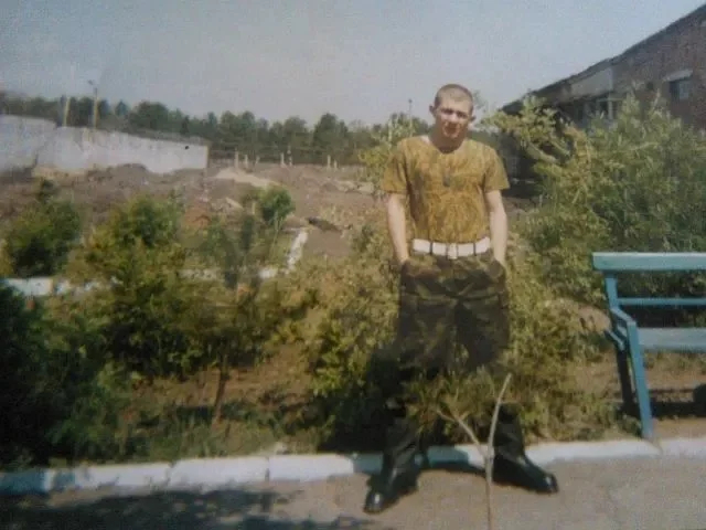 Федор Уразов в дисбате, 2002 год. Фото предоставлено героем публикации