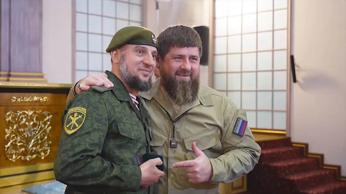 Апти Алаудинов и Рамзан Кадыров. Фото: Рамзан Кадыров / Telegram