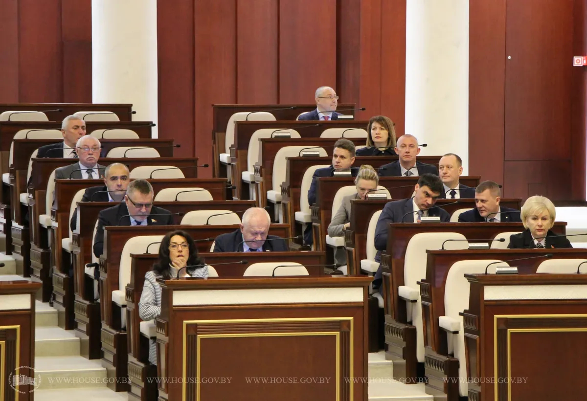 Заседание Палаты представителей Национального собрания РБ. Фото: Официальный сайт палаты представителей