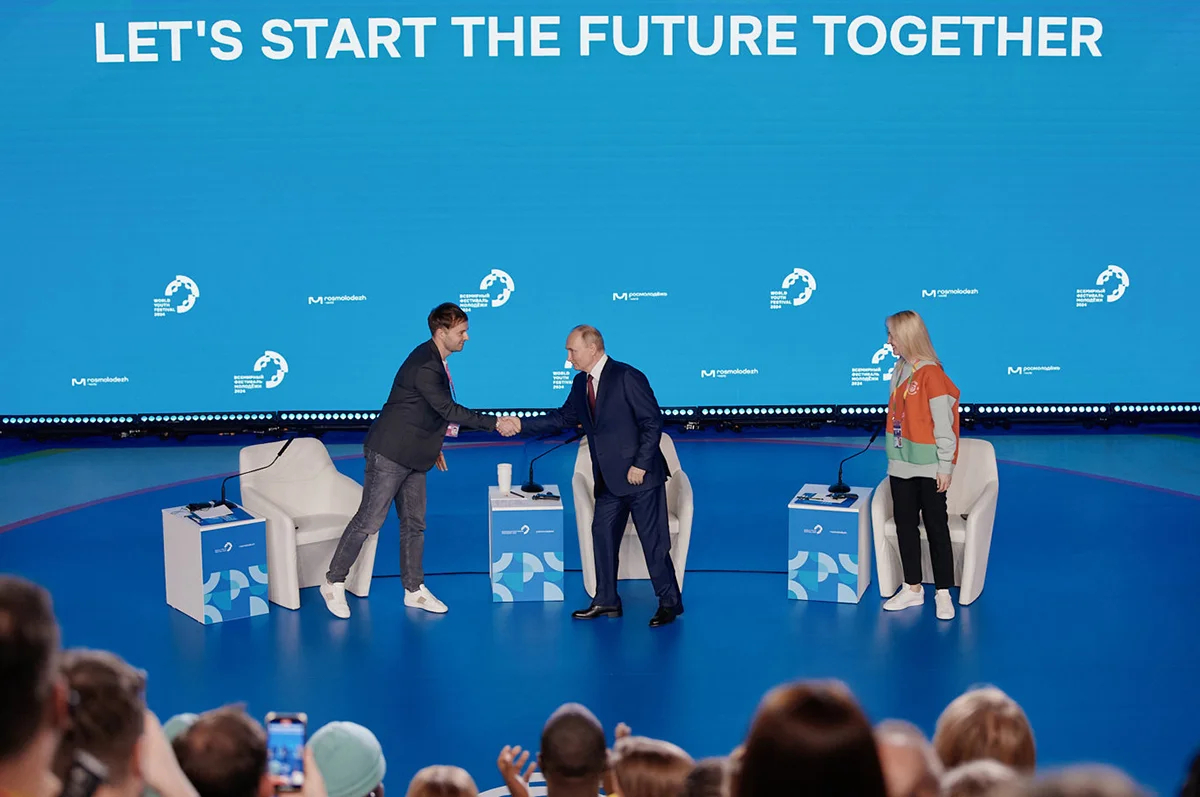 Встреча Путина с участниками ВФМ 2024 , 6 марта 2024. Фото: fest2024.ru