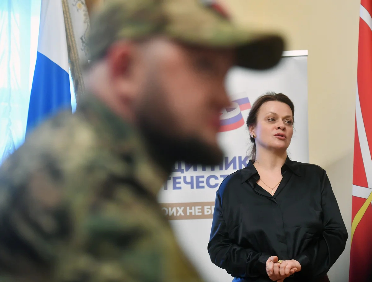 Председатель фонда «Защитники Отечества» Анна Цивилева, 12 марта 2024 года. Фото: Александр Коряков / Коммерсантъ / Sipa USA / Vida Press