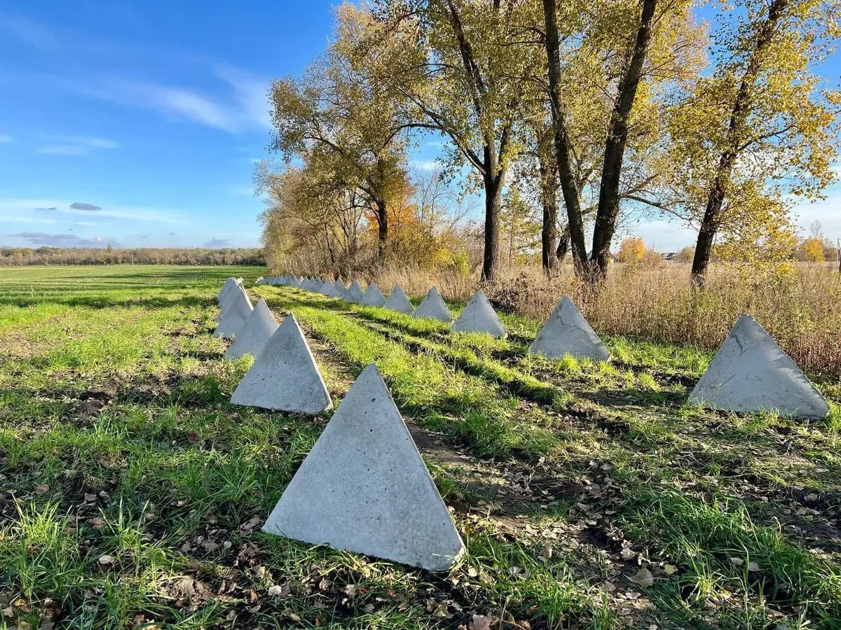 Противотанковые сооружения на приграничных территориях Белгородской области. Фото: ВКонтакте