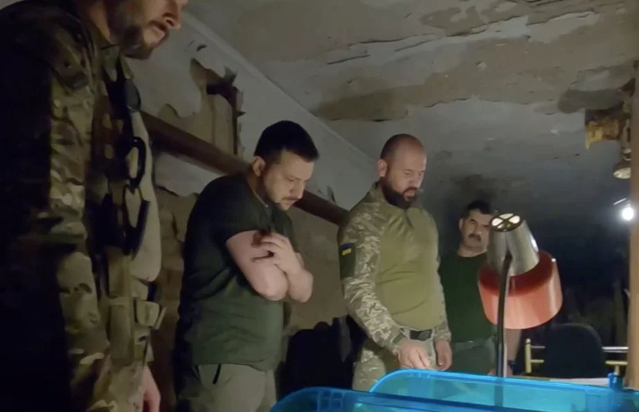 Скриншот видео из телеграм-канала Зеленского