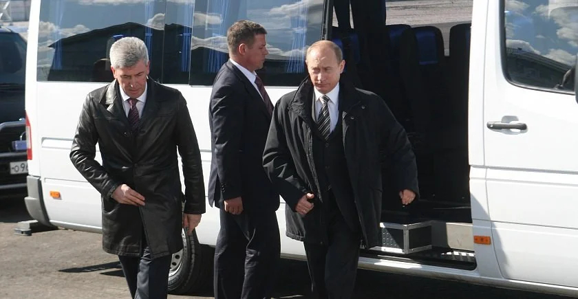 Валерий Израйлит и Владимир Путин. Фото: Новотранс