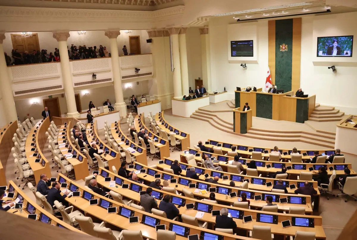 Парламент Грузии в день объявления импичмента. Фото: Администрация президента Грузии