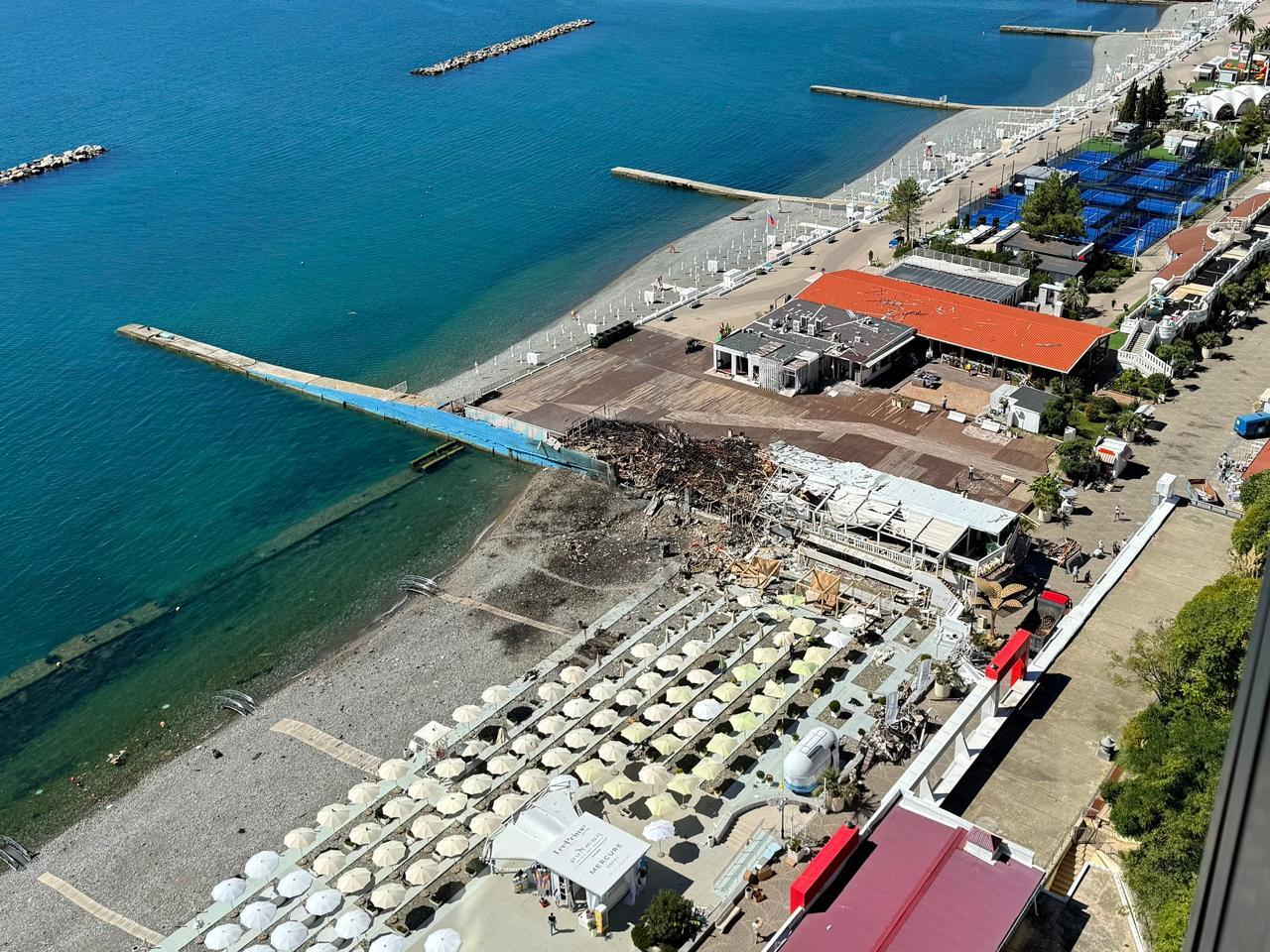 Последствия украинского удара по Сочи. Краснодарский край. 10 сентября 2026 года. Фото: Varlamov News / Telegram