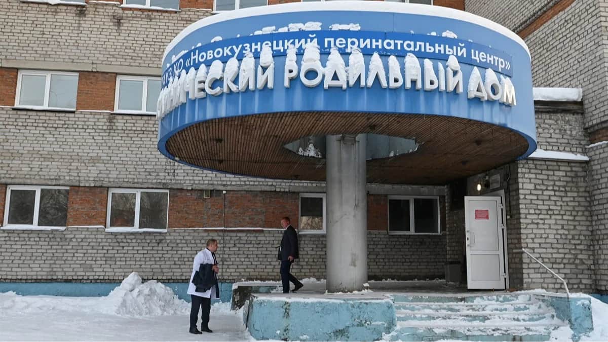 Родильный дом в Новокузнецке, 14 января 2026 года. Фото: Светлана Шереметьева-Шерстнёва / Reuters / Scanpix / LETA