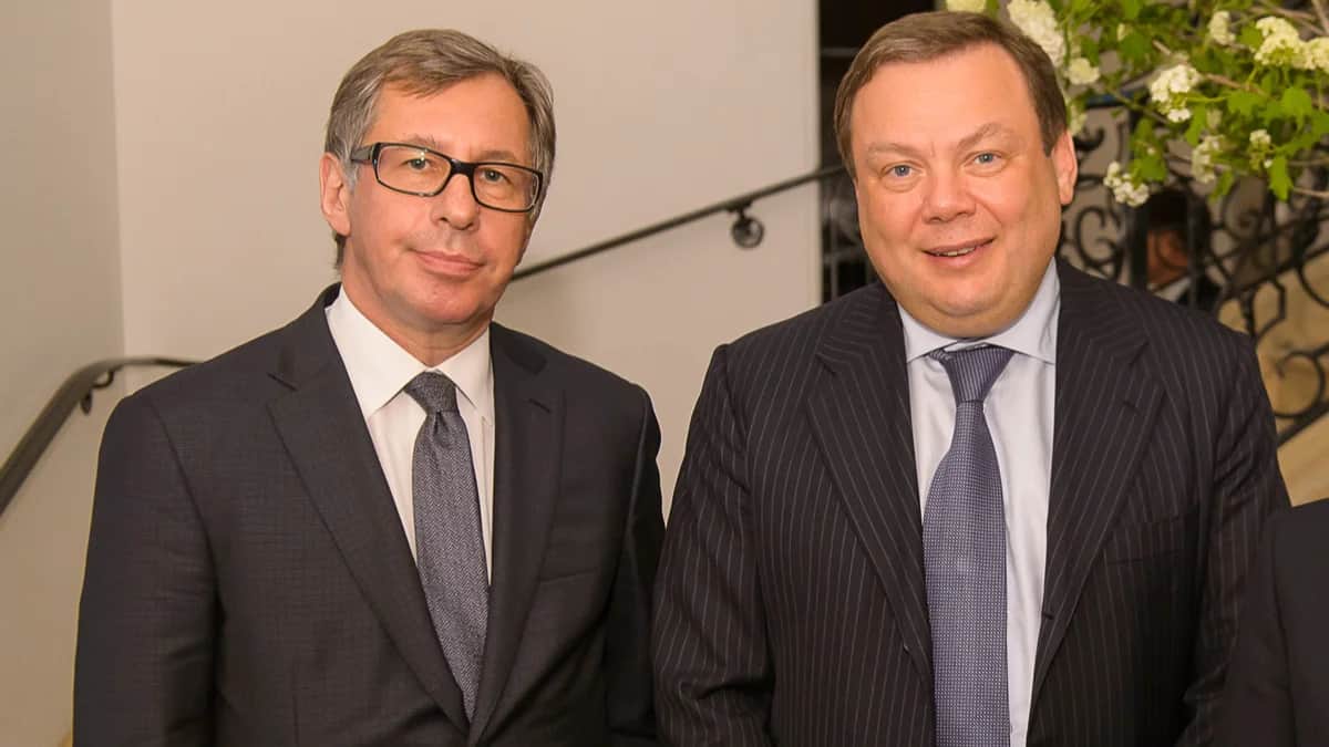 Petr Aven (left) and Mikhail Fridman. Photo: LetterOne Group / Earflaps / Wikimedia