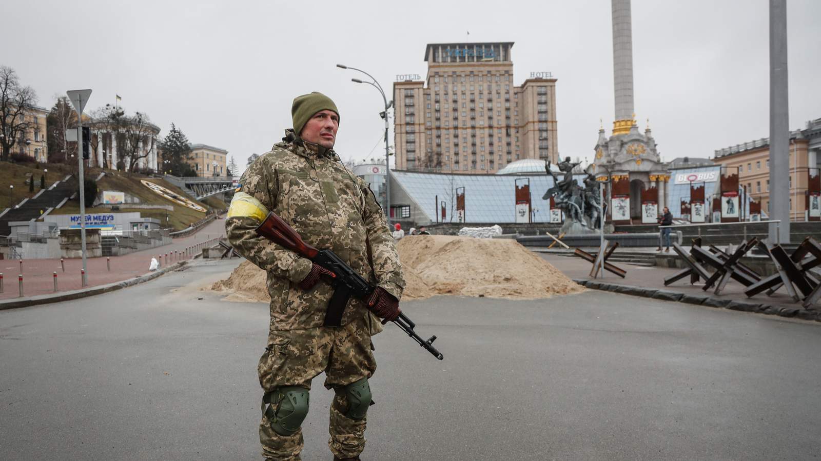 Киев, Украина. 3 марта 2022 года. Фото: Zurab Kurtsikidze / EPA