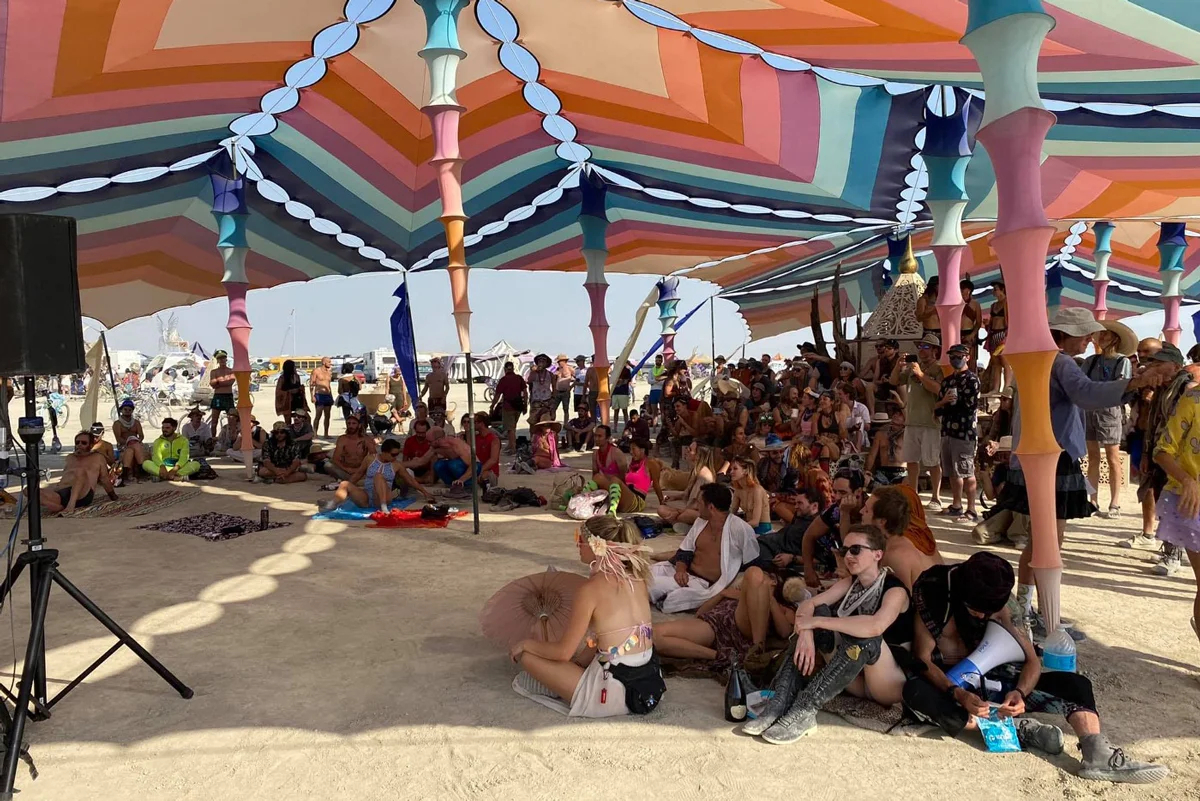 «Temple of Constraints» на Burning Man в 2021 году. Фото: Wikimedia (CC BY-SA 4.0)