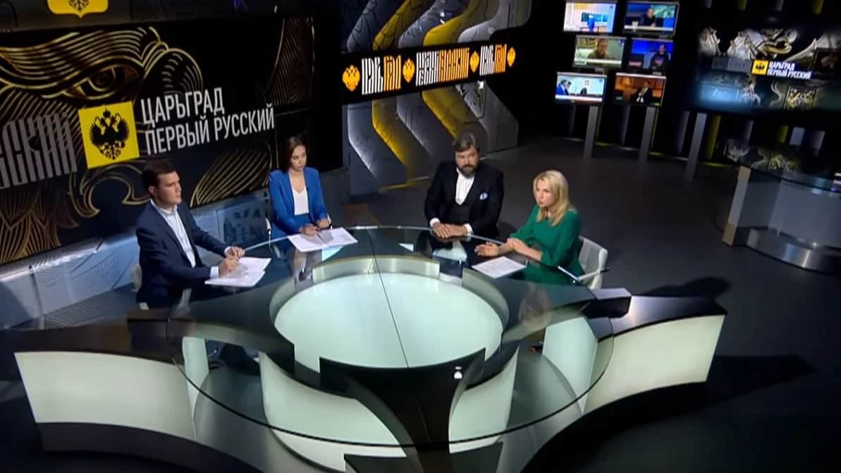 Студия телеканала «Царьград». Фото: сайт телеканала