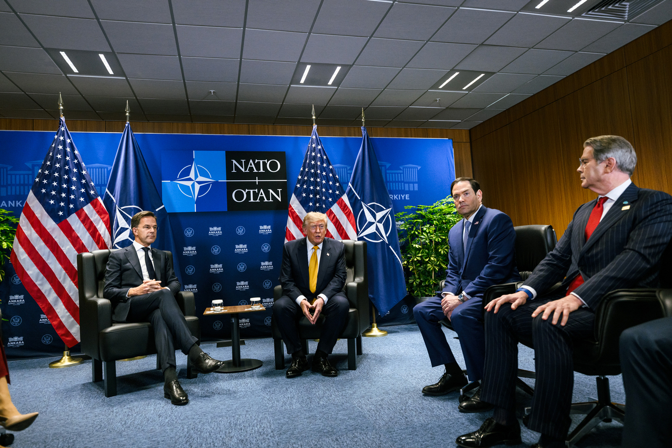 Дональд Трамп на встрече с генеральным секретарем НАТО Марком Рютте в Анкаре, Турция, 8 июля 2026 года. Фото: Daniel Torok / The White House / Flickr