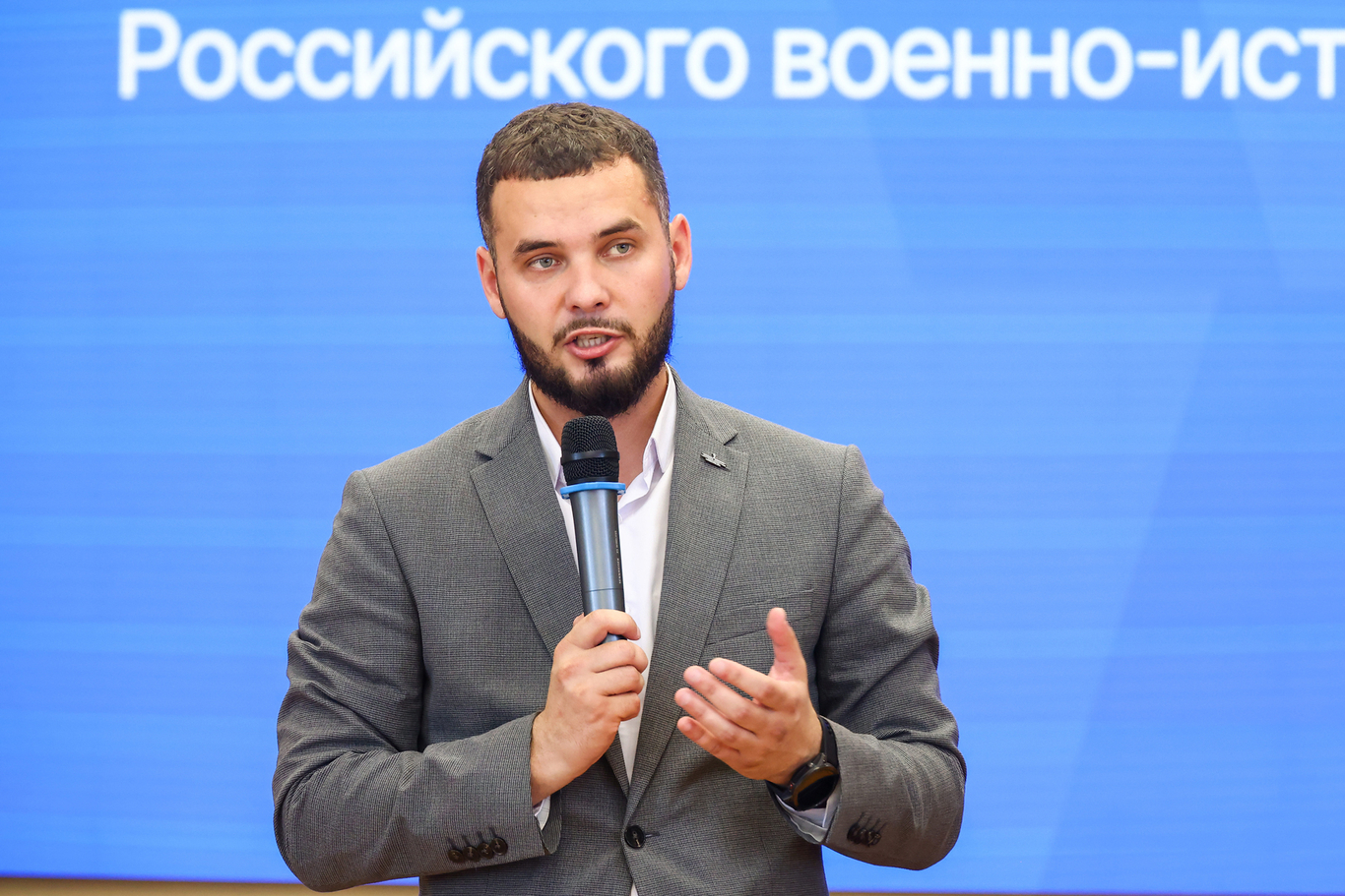 Председатель ассоциации ветеранов СВО Москвы Владислав Гусев. Москва, Россия. Фото: Артем Геодакян / ТАСС / ZUMA Press / Scanpix / LETA