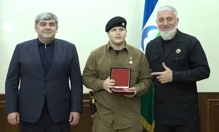 Adam Kadyrov during an award ceremony in Kabardino-Balkaria. Photo: grozny.tv