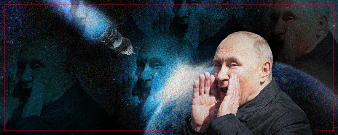 Коллаж с Владимиром Путиным. Источник: Репортёры без границ