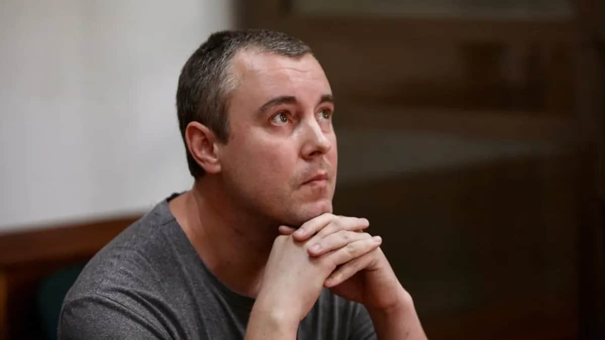 Yury Kokhovets in court. Photo: Mediazona