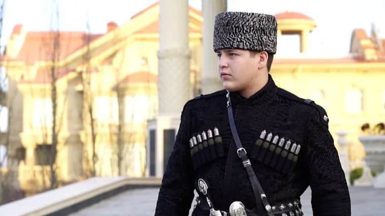 Adam Kadyrov on his 15th birthday. Photo: grozny.tv