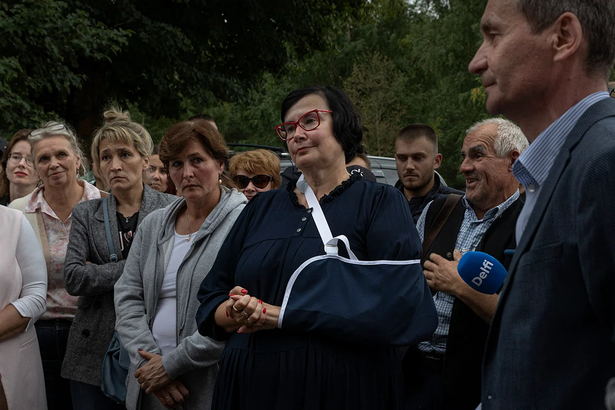 Мэр Нарвы Катри Райк (в центре). Фото: Влад Докшин / Специально для «Новой газеты.Европа»