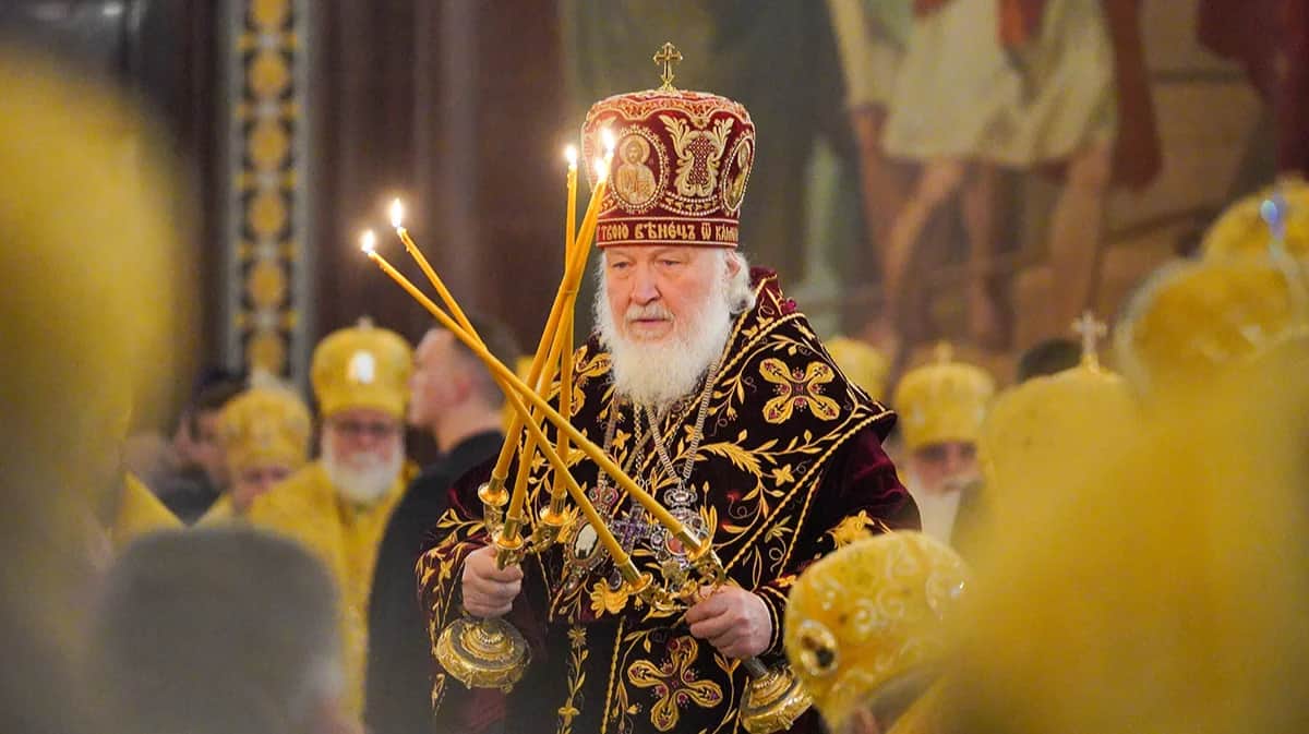 Богослужение в 16-ю годовщину интронизации патриарха Кирилла в Храме Христа Спасителя. Фото: Александр Авилов / Агентство «Москва»