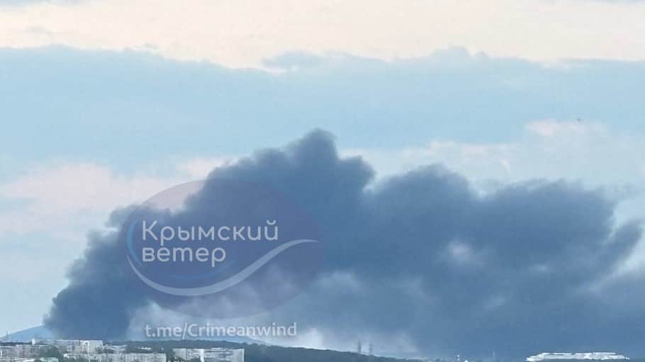 Пожар в Севастополе. Фото: Крымский ветер / Telegram