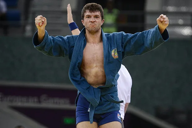 Belarusian sambo wrestler Stsiapan Papou. Photo by: International Sambo Federation