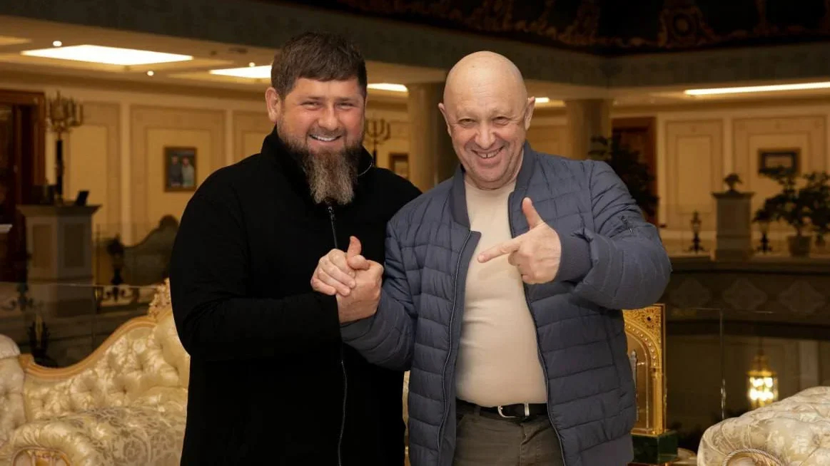 Ramzan Kadyrov and Yevgeny Prigozhin. Photo: Telegram