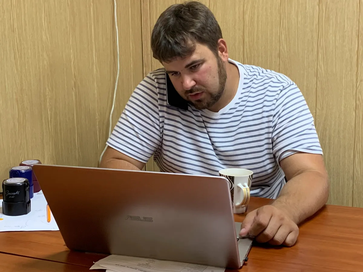 Илья Потапенко, Директор частного сельскохозяйственного предприятия «Макаров-Агробуд». Фото: Ольга Мусафирова.