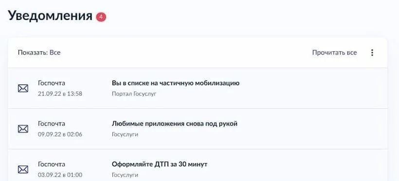 Фото: скрин с «Госуслуг»/телеканал «Дождь»