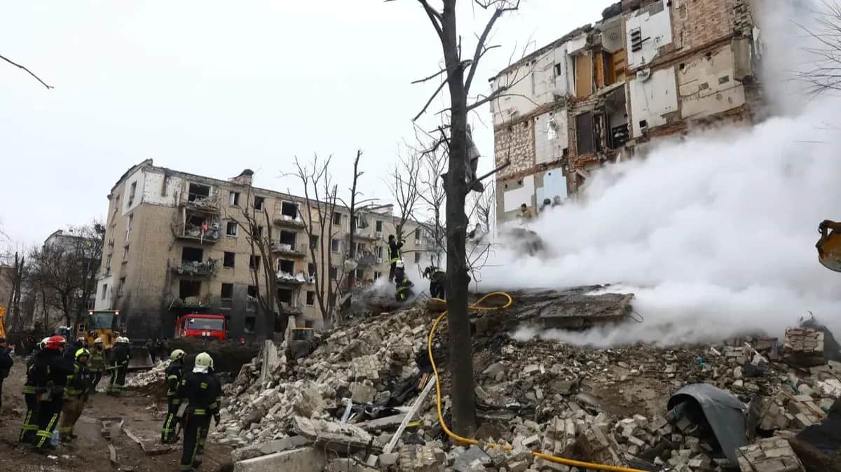 Последствия российского обстрела Украины. Фото: Владимир Зеленский