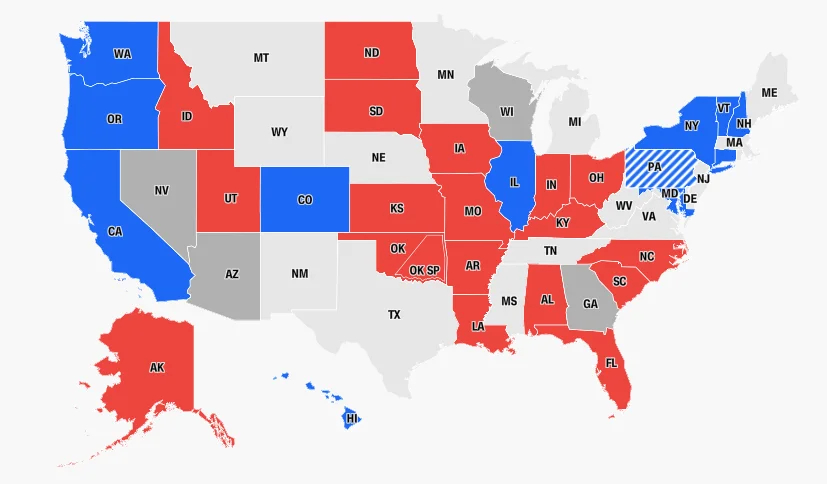 Senate seats. Screenshot: CNN