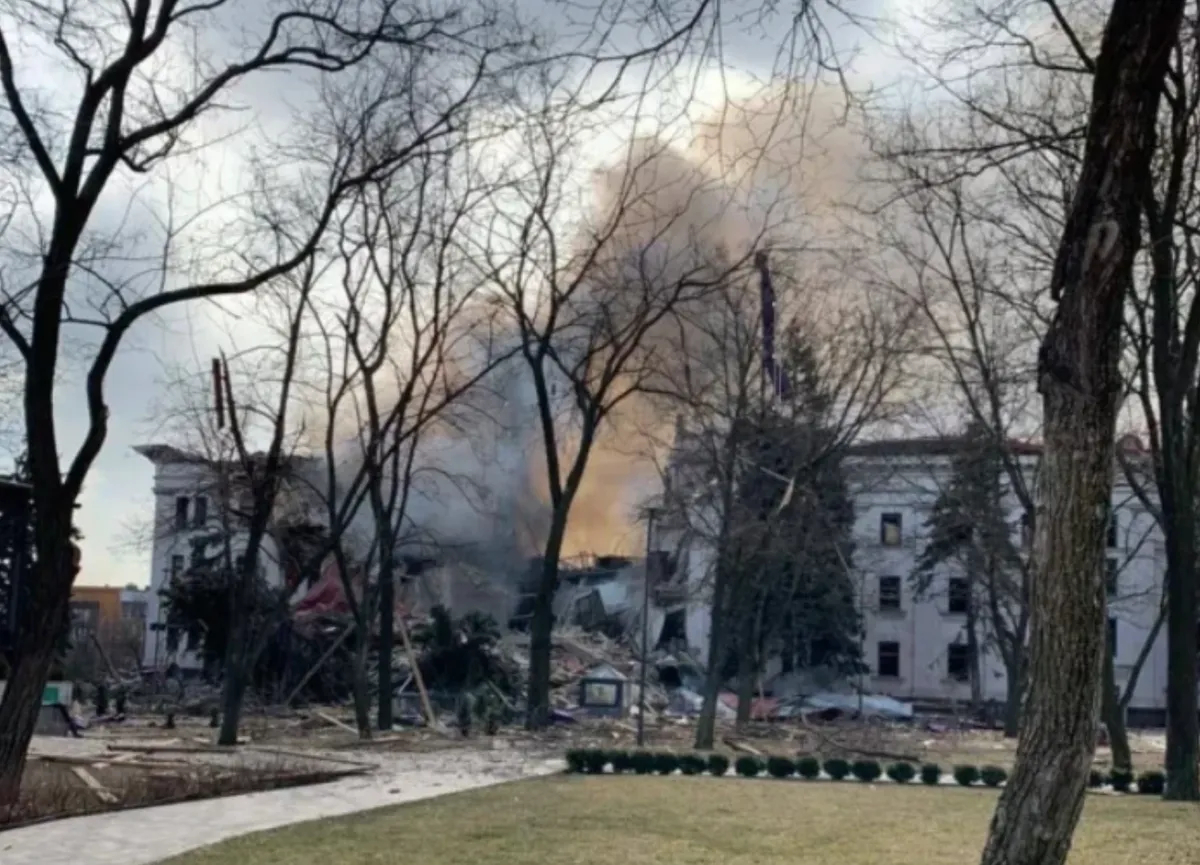 Mariupol’s destroyed theatre