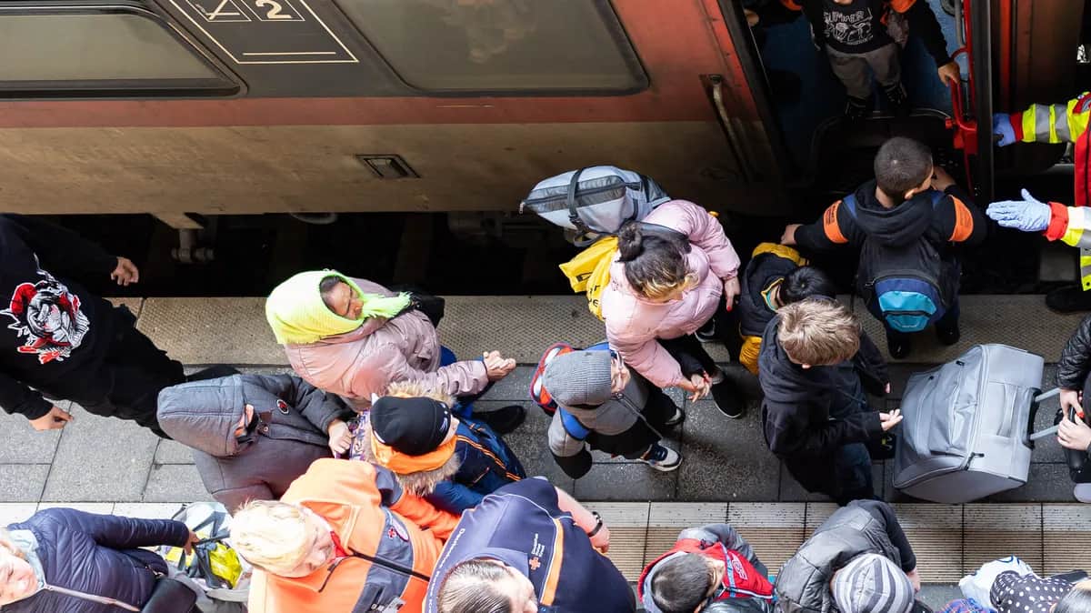 Беженцы из Украины. Фото: Michael Matthey/dpa via Reuters Connect