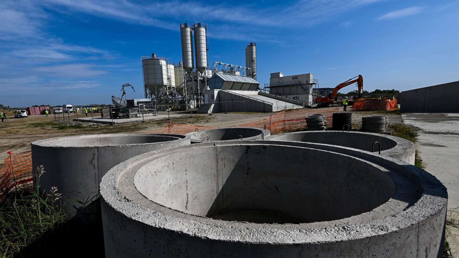 The construction site of the Paks II Nuclear Power Plant. Paks, Hungary, 22 September 2023. Photo: EPA/TIBOR ILLYES HUNGARY OUT