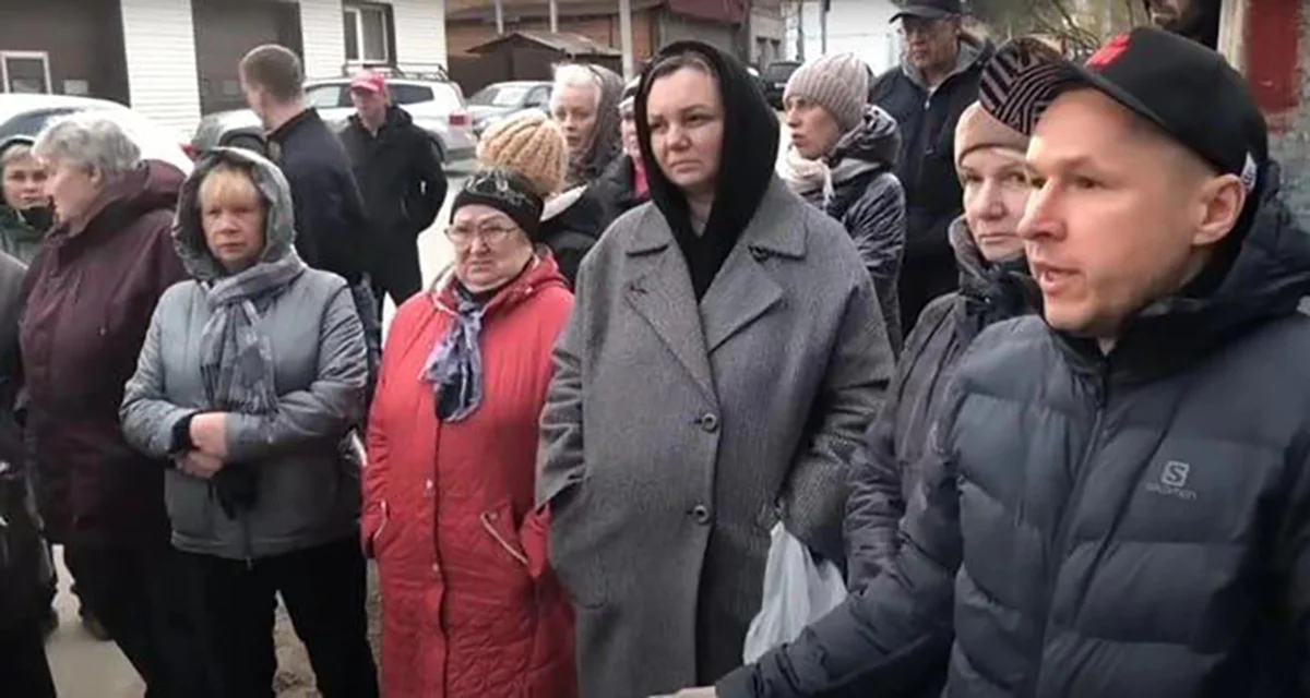 Митинг против строительства мечети в микрорайоне Верхняя Курья в Перми. Фото: скриншот из видео / соцсети / Vkontakte