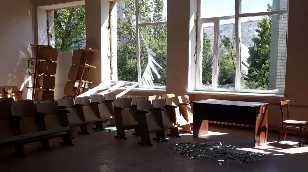 Последствия взрыва в Новой Каховке. Фото: МЧС Украины
