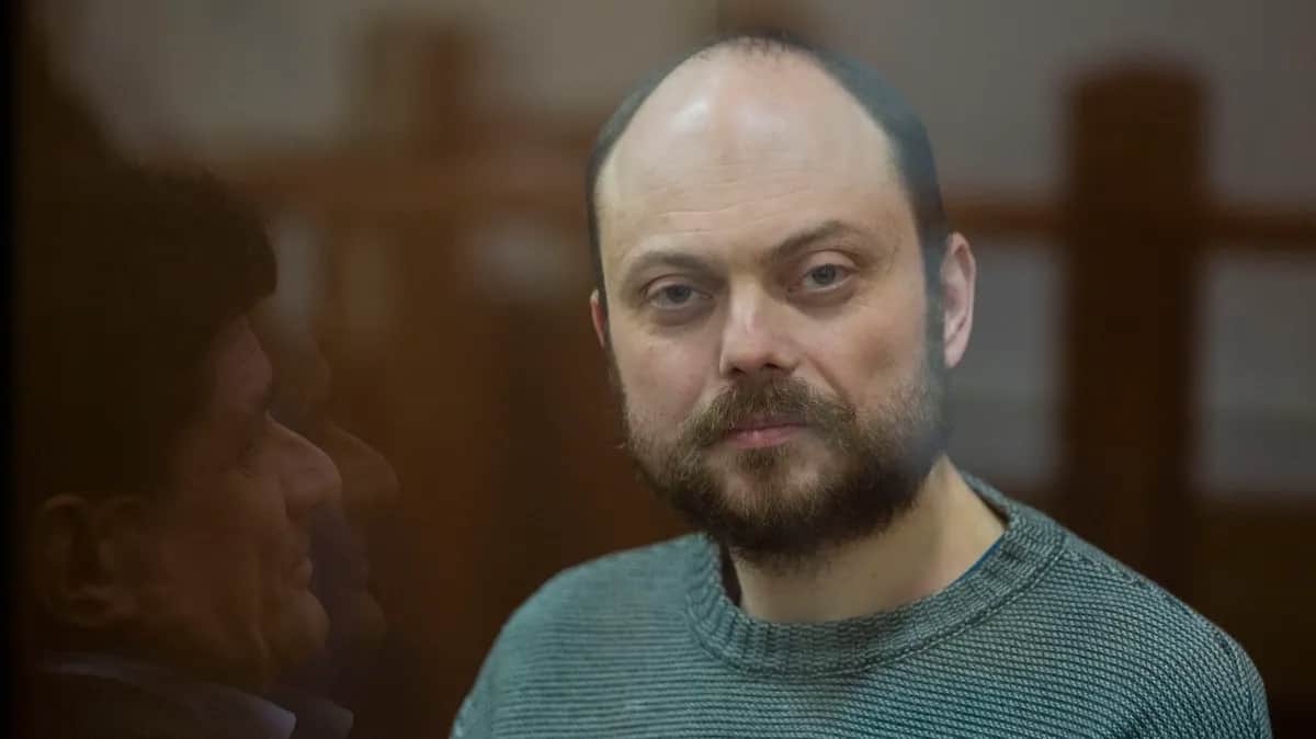 Владимир Кара-Мурза во время судебного заседания. Фото: Александра Астахова / Facebook
