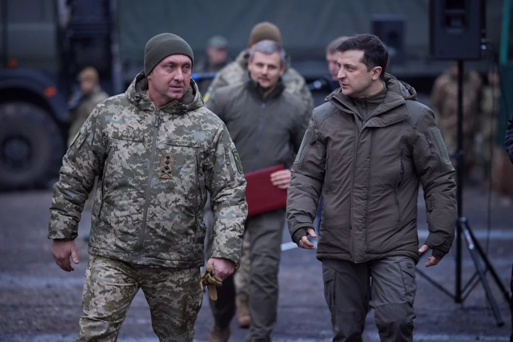 Александр Павлюк с президентом Украины Владимиром Зеленским / Фото: Администрация президента Украины